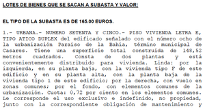 La burrada de vender dos propiedades diferentes con un solo Tipo de Subasta